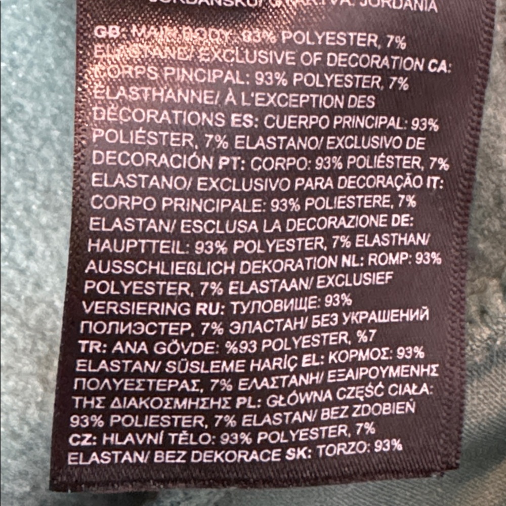 NORTH FACE HORIZON PERFORMANCE FLEECE SAGE GREEN CROPPED CREWNECK SWEATSHIRT - Picture 11 of 12